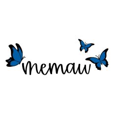 Memaw with Butterflies