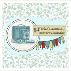 today's moments old camera card Print & cut