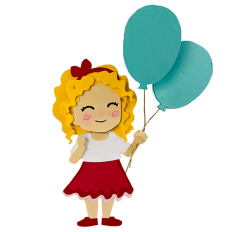 Cute Girl with ballon
