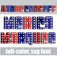'Merica Marquee Color font