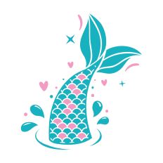 Mermaid Tail SVG Cut File
