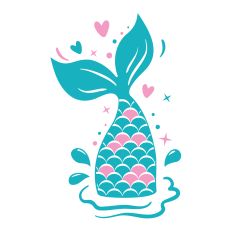 Mermaid Tail SVG Cut File