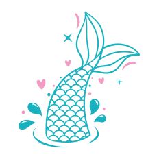 Mermaid Tail SVG Cut File