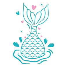Mermaid Tail SVG Cut File