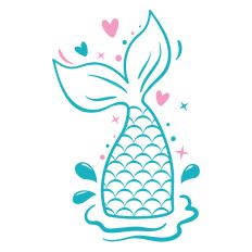 Mermaid Tail SVG Cut File
