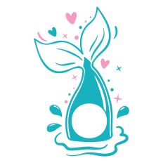 Mermaid Tail Monogram SVG Cut File