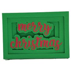Merry Christmas 3D Shadowbox Card