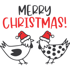 Merry Christmas Chickens