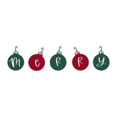Merry in Christmas Ornaments