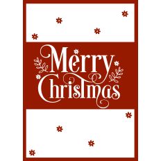 Merry Christmas - Christmas Card Cover 
