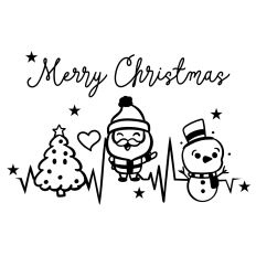 Merry Christmas Heartbeat Design