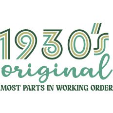 1930's Original