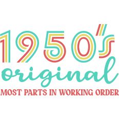 1950's Original