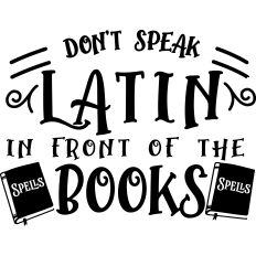 Don't Speak Latin On Front Books
