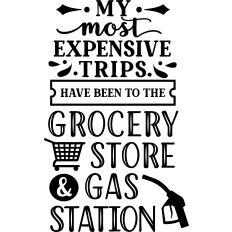 Expensive Trip Grocery Store Gas