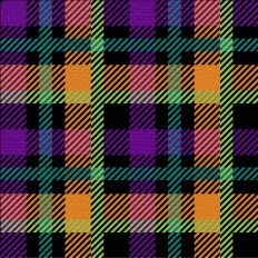 Halloween Plaid - Midnight Flight