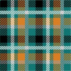 Halloween Plaid - Retro Hallo's  Eve