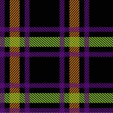 Halloween Plaid - Toil and Trouble 