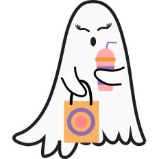 Ghost With Iced Coffee