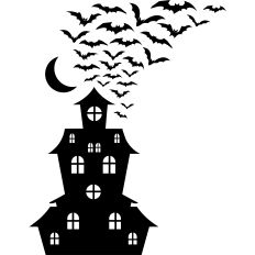 Haunted House With Bats
