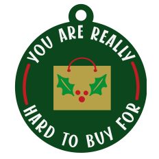 Holly Jolly Gift Tag - Hard Buy For