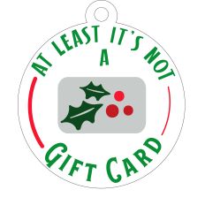 Holly Jolly Gift Tag - Not Giftcard