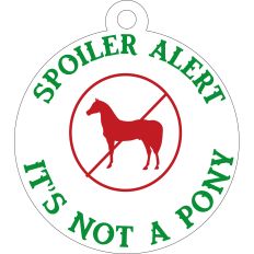 Holly Jolly Gift Tag - Not A Pony