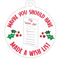 Holly Jolly Gift Tag - Made Wish List