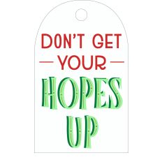 Merry Mod Gift Tag - Hopes Up