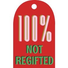 Merry Mod Gift Tag - 100% Not Re-gifted