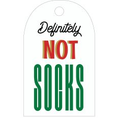 Merry Mod Gift Tag - Definitely Not Socks