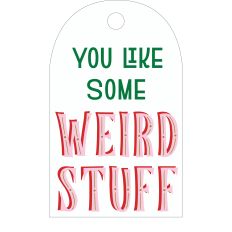 Merry Mod Gift Tag - Like Weird Stuff