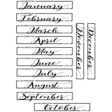 12 Monthly Labels 