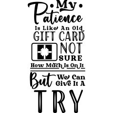 Patience Life Gift Card