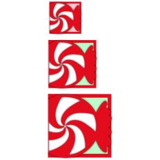 Peppermint Fold-Over Cards