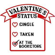 Valentine's Status At Bookstore