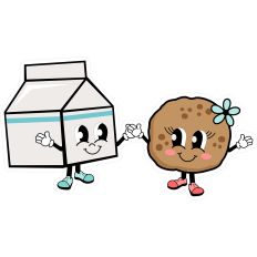 Milk and Cookies Hey Sugar Valentine’s Day - Print and Cut