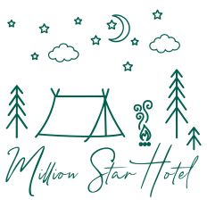 Million Star Hotel Camping SVG Quote