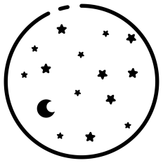 Moon and Stars