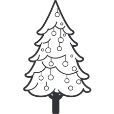 christmas tree outline