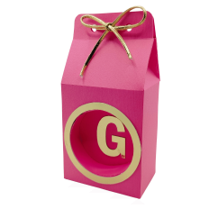 milk box with perforated circle