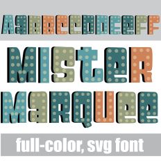 Mister Marquee Color Font