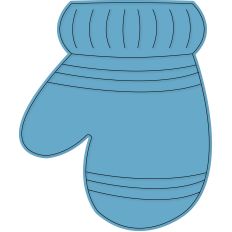 Striped Mitten