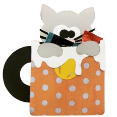 3D - Cat Peeker Mug