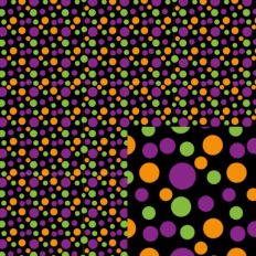 Digital Pattern Paper - Halloween Dots