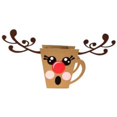 3D - Christmas Mug Box - Reindeer