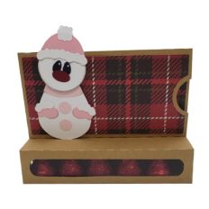 3D - Snowman Girl Gift Card Holder