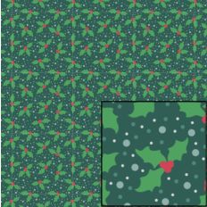 Digital Pattern Paper - Holly and Snow