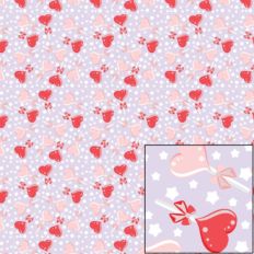 Digital Pattern Paper - Heart Lollipop