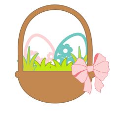 Basket with Grass